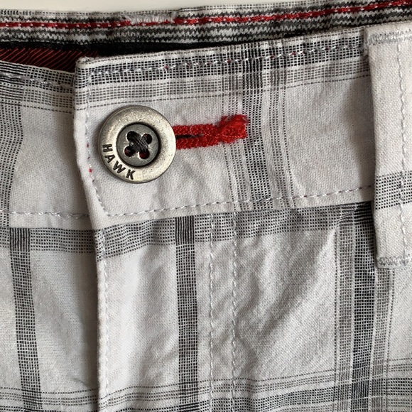 Men’s Grey & White Print Shorts - Picture 2 of 9